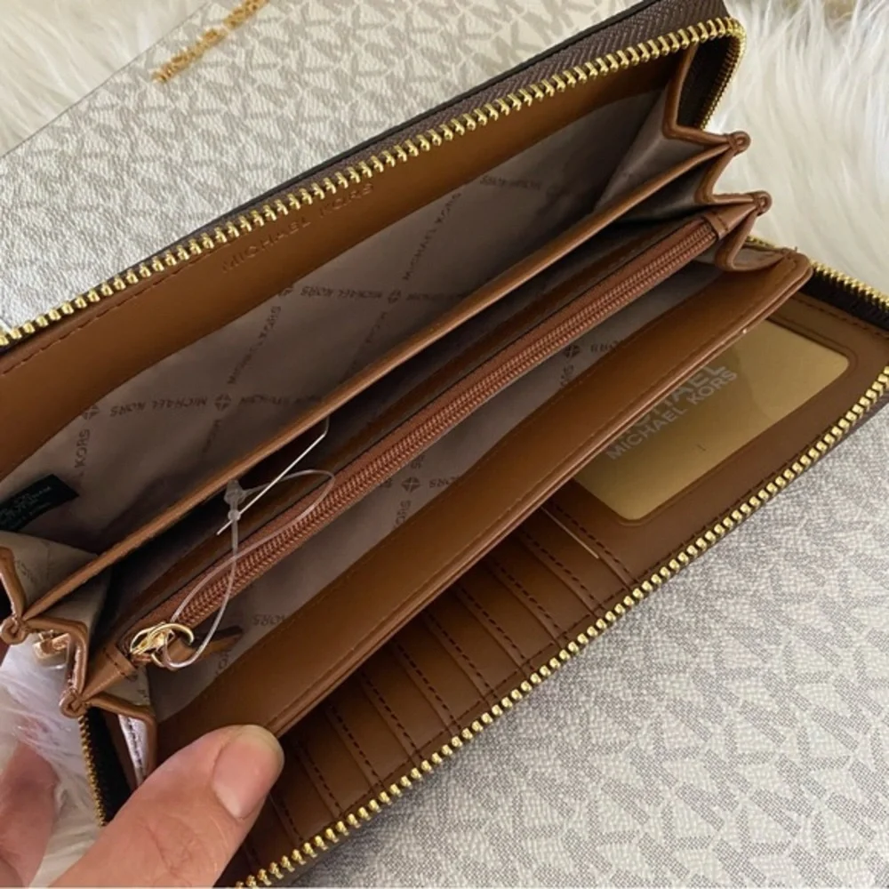 New Michael Kors large jet set travel continental wallet - Picture 3 of 7